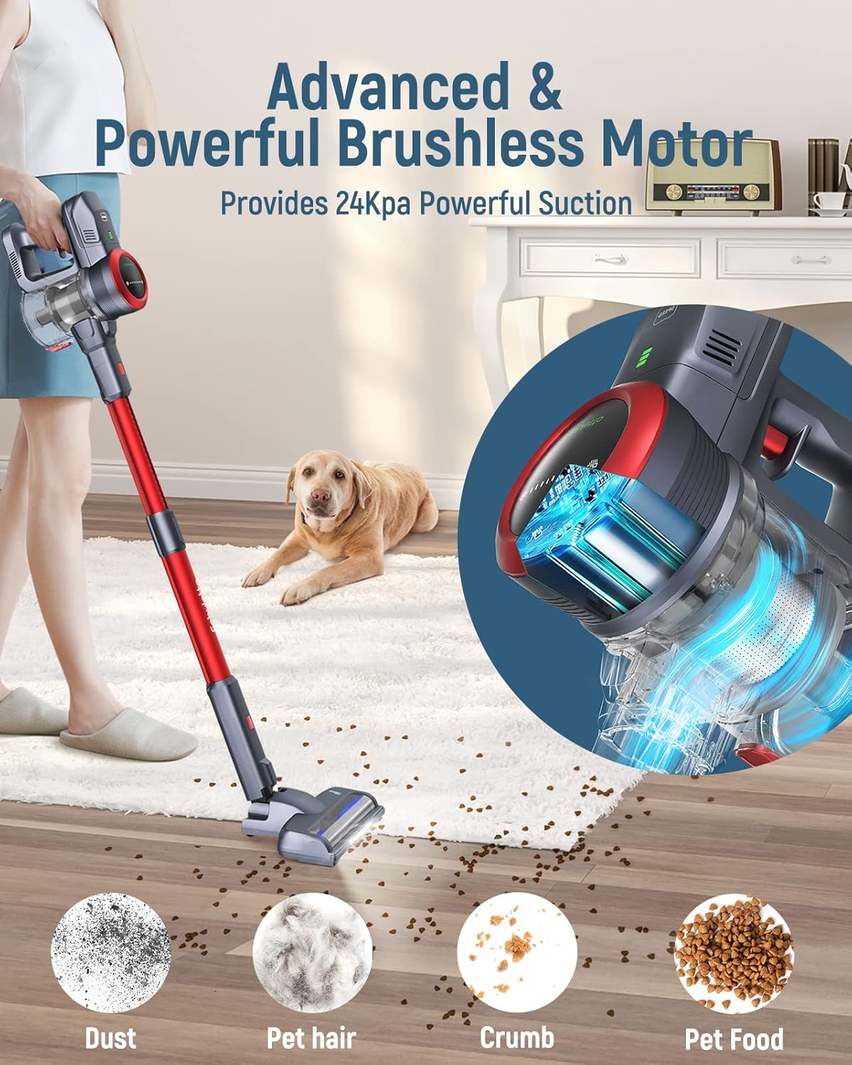 10-in-1 Cordless Stick Vacuum Cleaner K3427