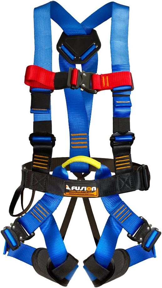 Black Zip Line Kit with Harness Lanyard Trolley R967