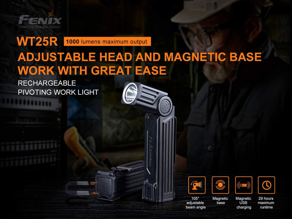 Rechargeable Handheld Worklight Flashlight with Battery, Pack of 2 Y692328
