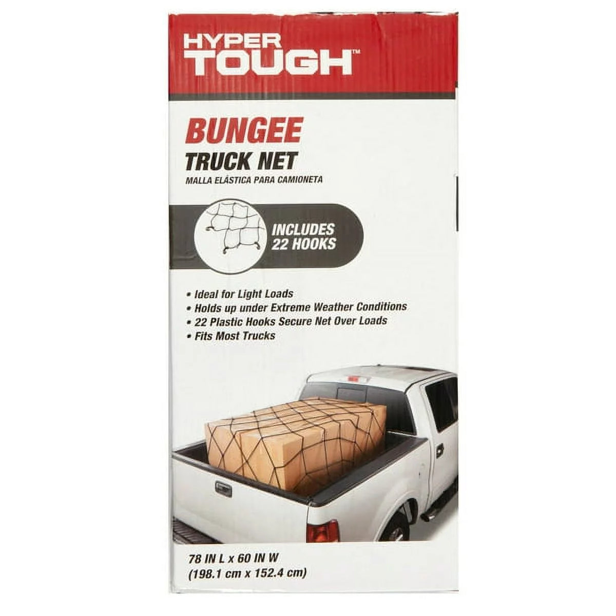 Bungee Truck Cargo Net with 22 Securing Hooks A845