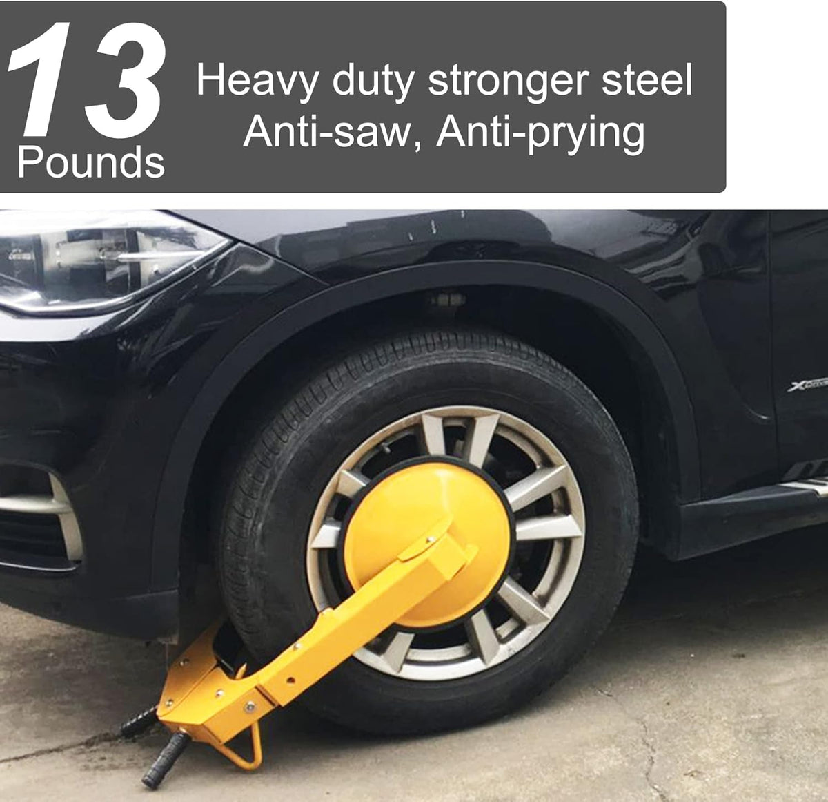 Wheel Lock Clamp Adjustable Tire Boot Lock Car Anti-Theft Lock Tire Claw Heavy Duty U933