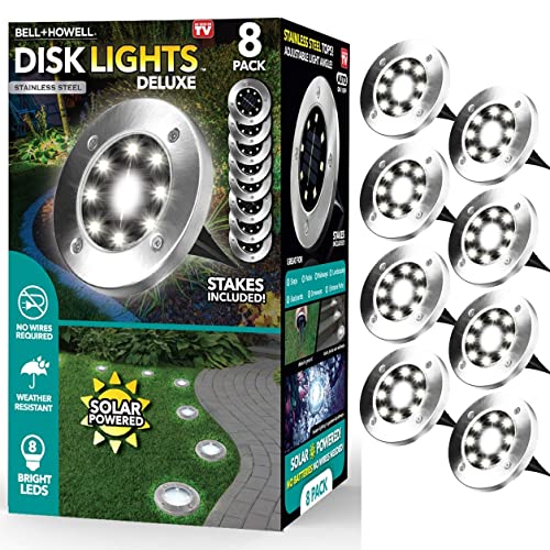 Solar Disk Lights Set of 8 Q641365
