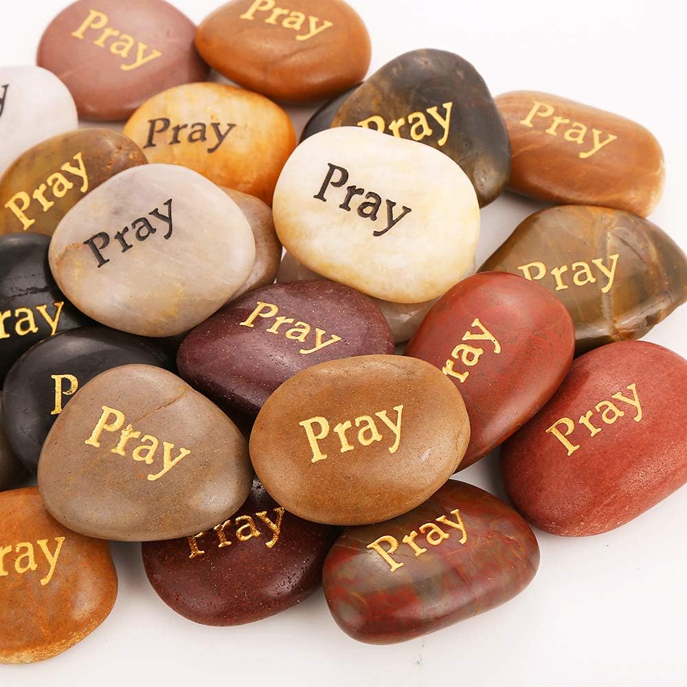 50PCS Engraved Rocks, 2"-3" each J820486