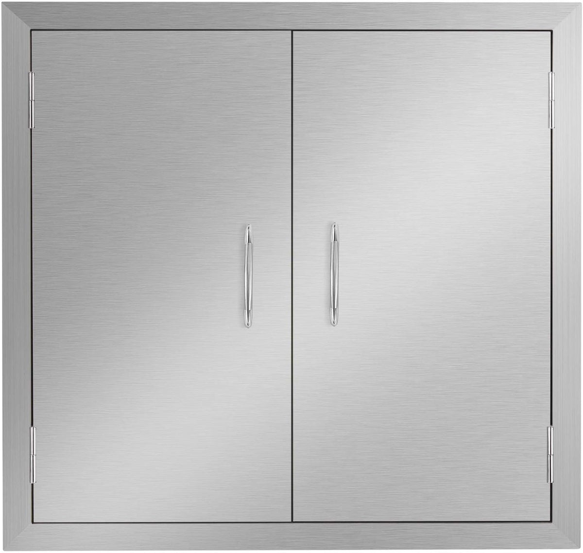 Outdoor Kitchen Stainless Steel Double Door 28W x 19H Inch N598