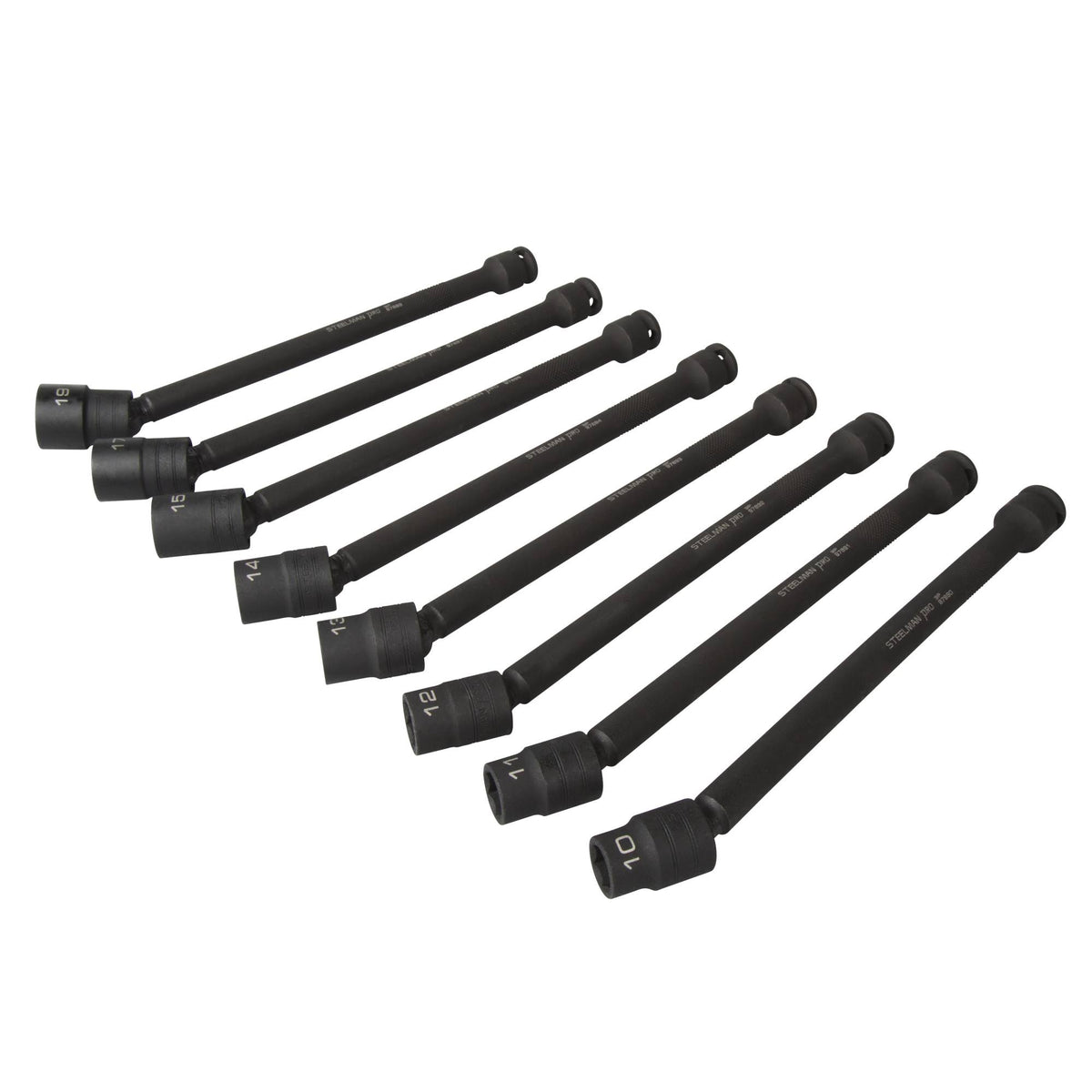 8 Piece Metric Impact Swivel Extension Socket Set D496
