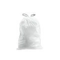 White Drawstring Garbage Liners 200-Count X71610