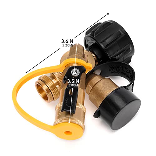 Propane Brass Tee with Type 1 Valve H175