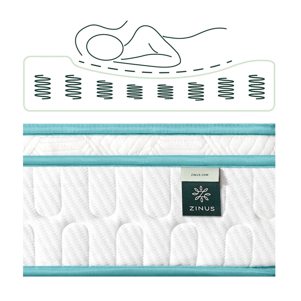 Euro Top Memory Foam Spring Hybrid Twin Mattress K2607