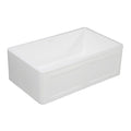 30 In. Apron Front Farmhouse Single Bowl Kitchen Sink, Matte White M696473