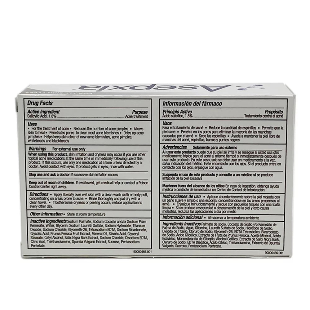 Salicylic Acid Acne Bar Soap 4 oz Pack of 6 D2640