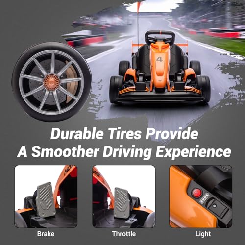 Orange 24V Electric Go Kart Z5764