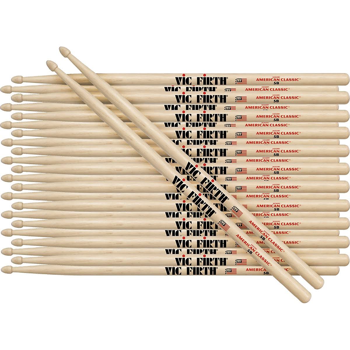 12-Pair American Classic Hickory Drumsticks T75599