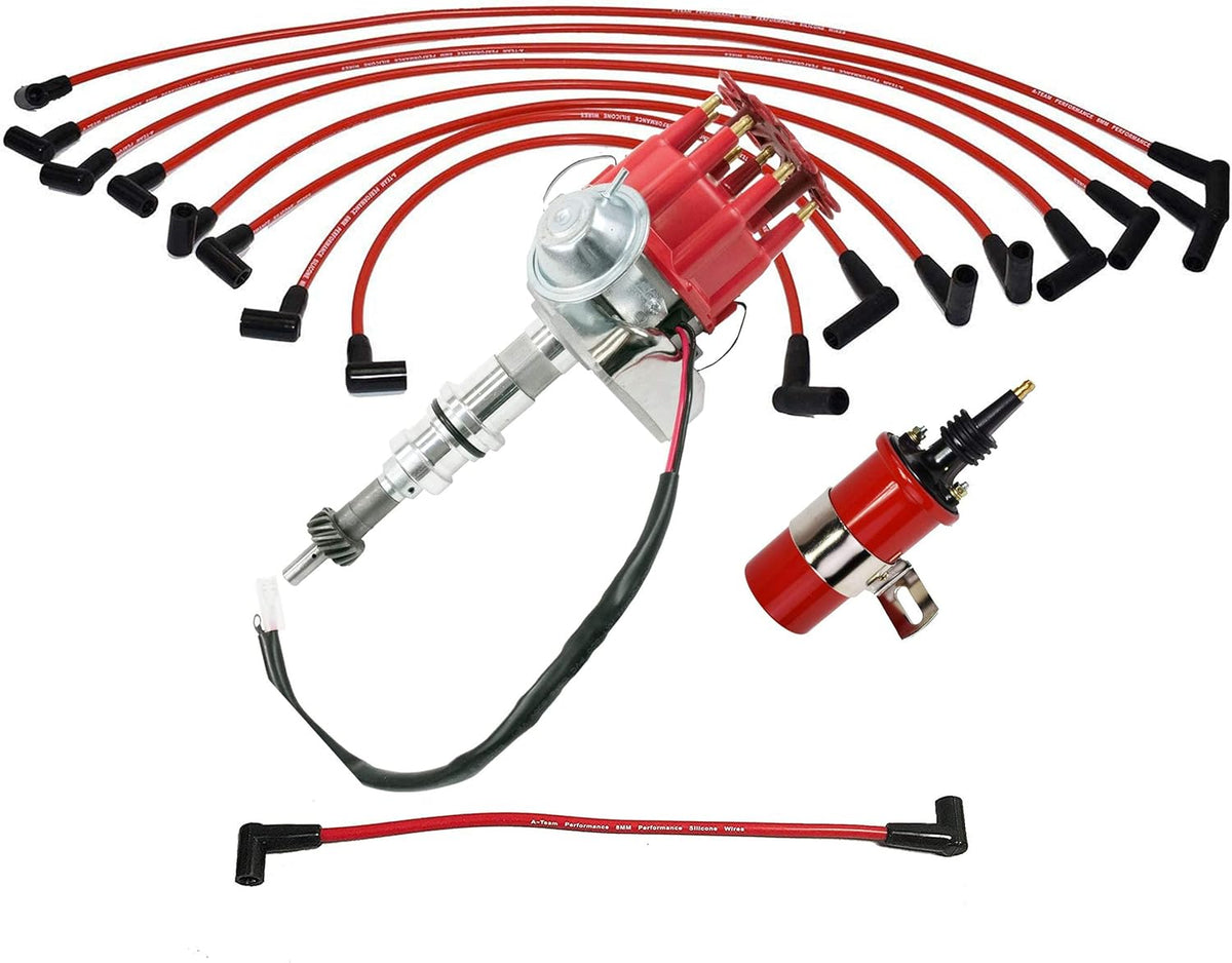 Blue Cap Complete Distributor Compatible with Ford Windsor V8 Small Block SBF 289 302 L869