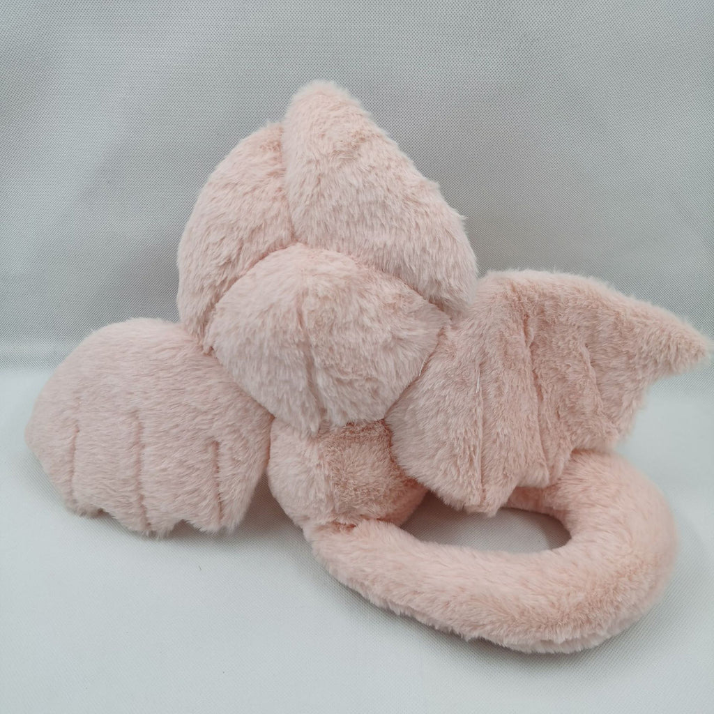 Pink Bat Rabbit Plush Toy with Wings Long Tail Stuffed Animal Pillow Doll A5446