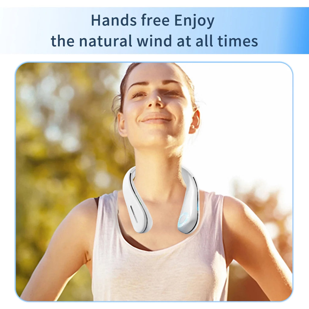 Portable Bladeless Neck Fan with 3 Speeds E68869