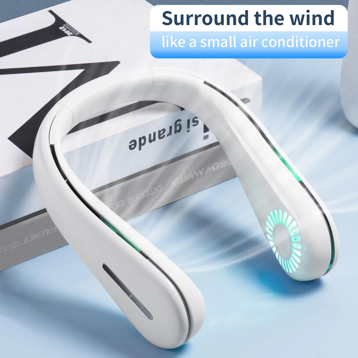Portable Bladeless Neck Fan with 3 Speeds E68869