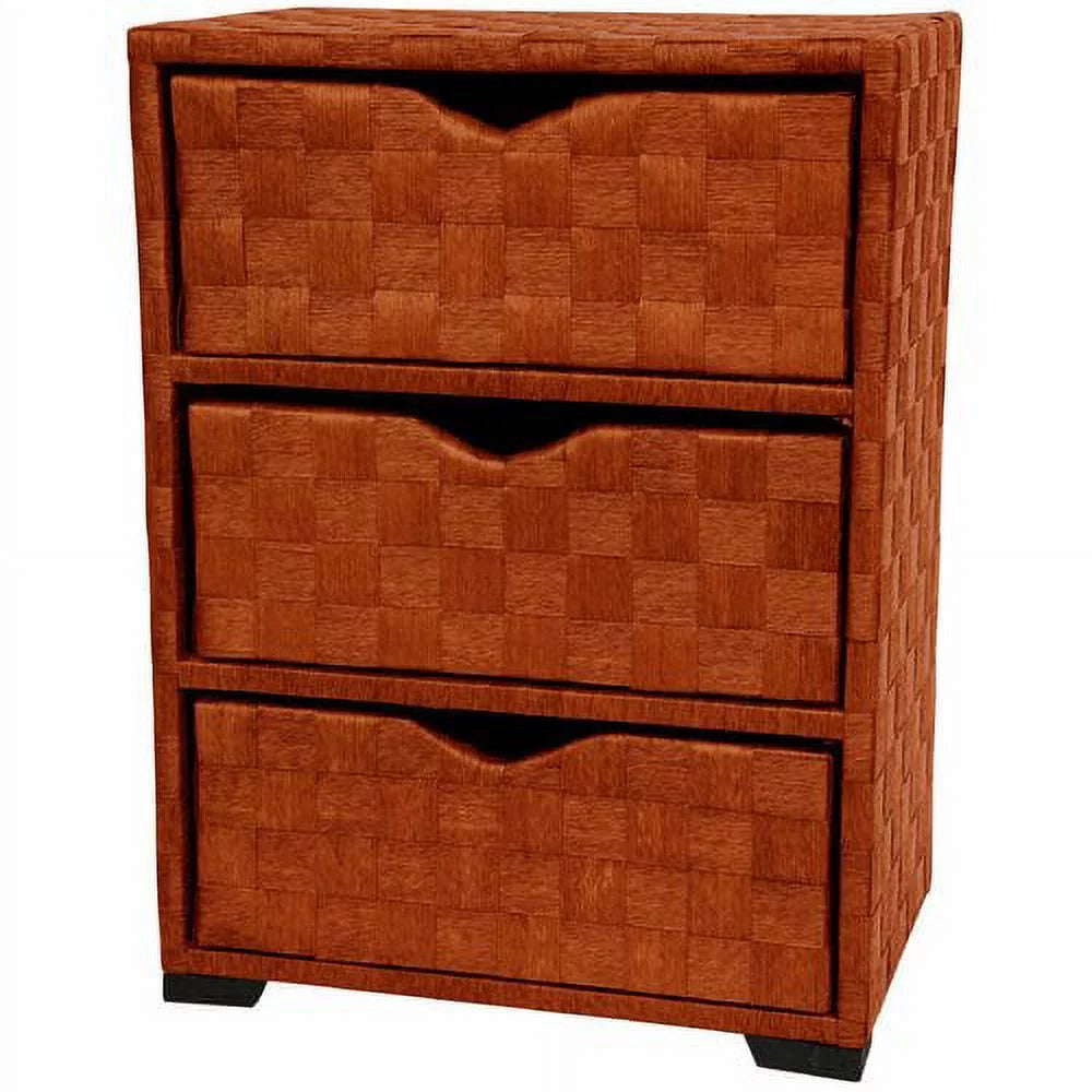 Natural Fiber 3 Drawer Chest of Drawers K317232