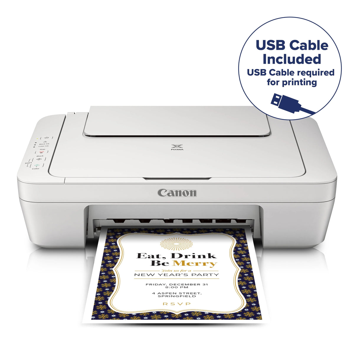 White All-in-One Color Inkjet Printer D567