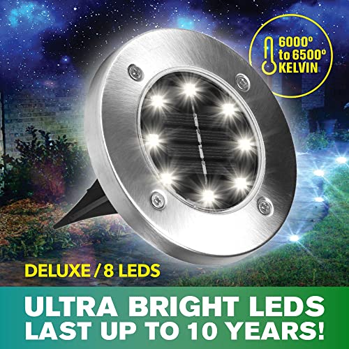 Solar Disk Lights Set of 8 Q641365