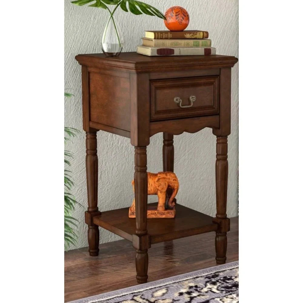 Antiqued Solid Wood Night Stand M675