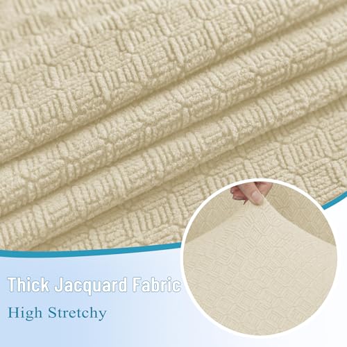 11 Pieces Stretch Jacquard L Shaped Sofa Slipcover Dark Gray F909656