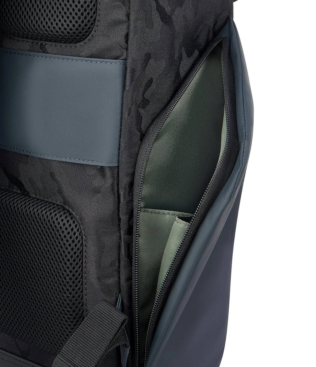15x22 Laptop Backpack Black Camo P6932