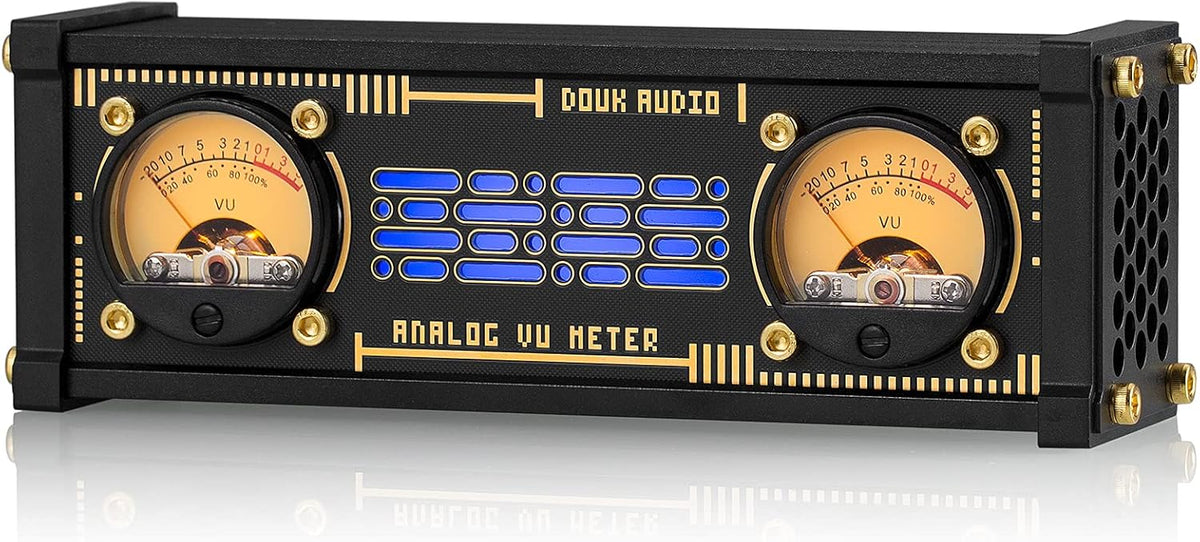 Dual Analog VU Meter RGB Sound Level Indicator N1614