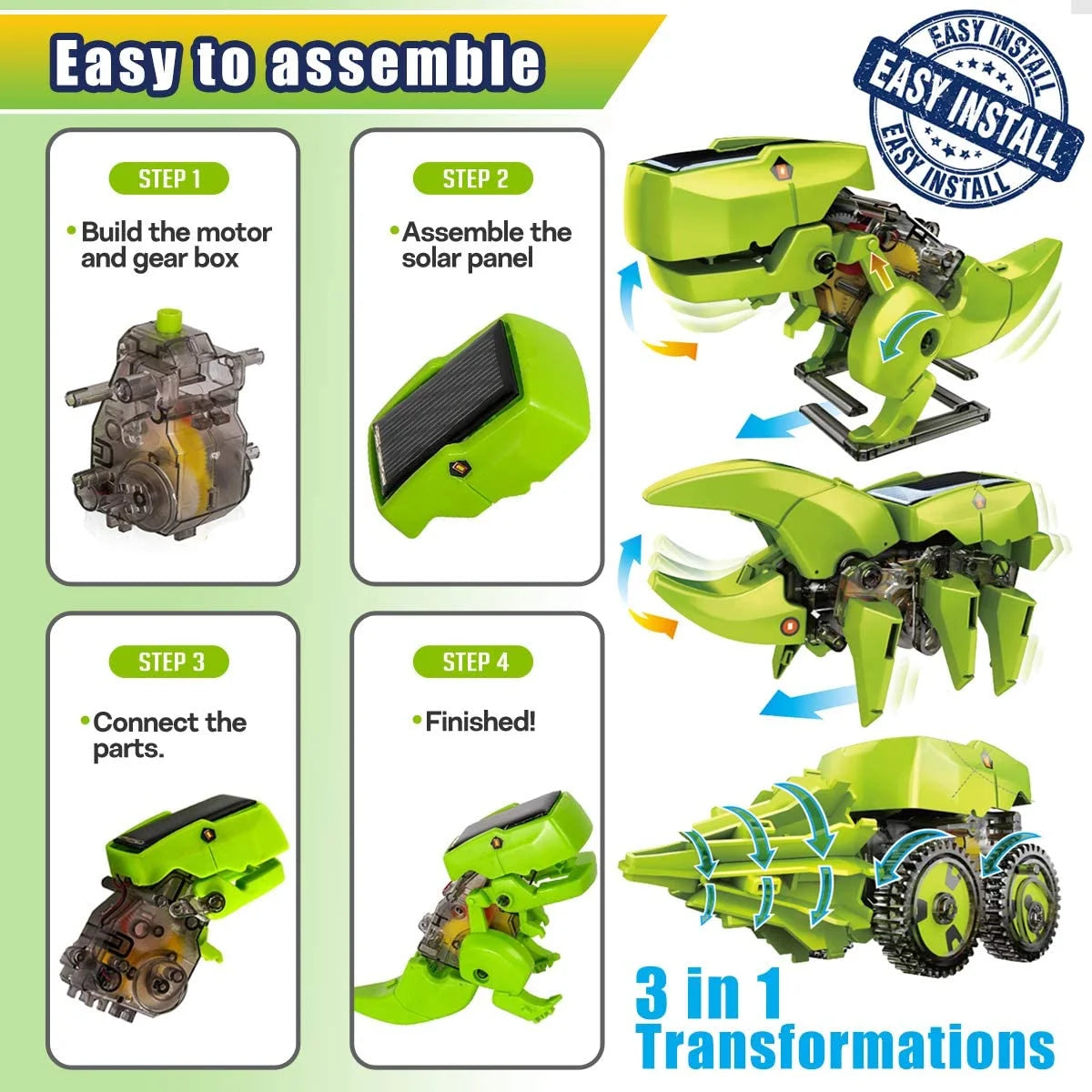 Solar Robot Kit 3-in-1 STEM Projects Robot Kit X23509