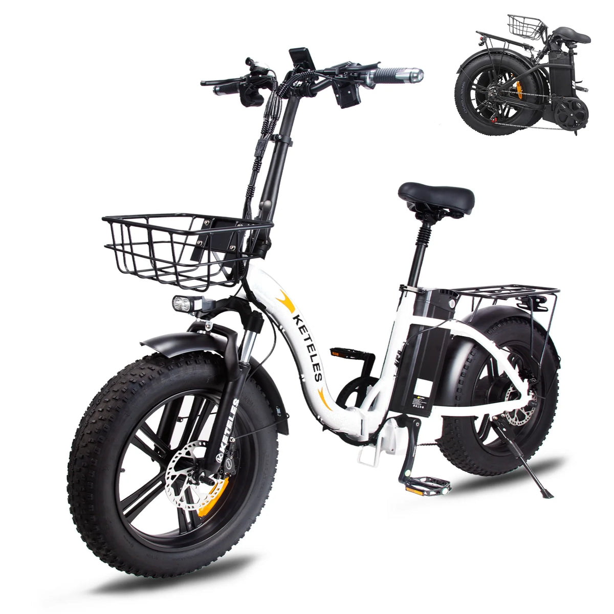 20 Fat Tire 1000W Electric Bike with 48V 17.5AH Removable Battery M6280