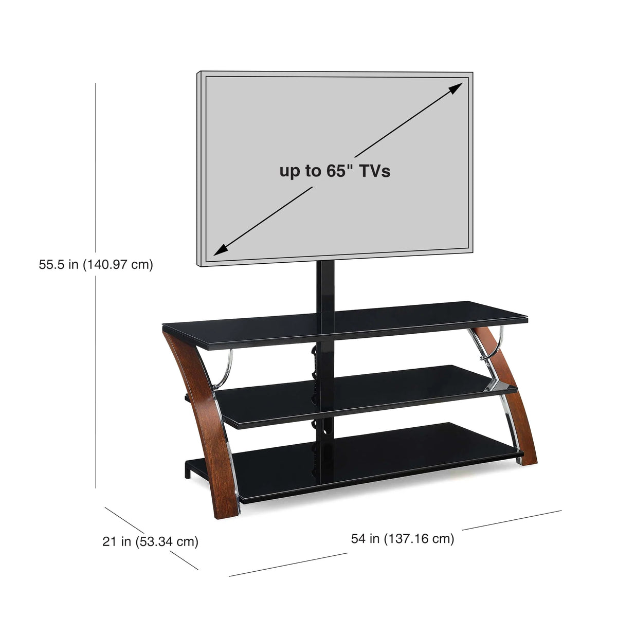 Brown Cherry TV Stand G421