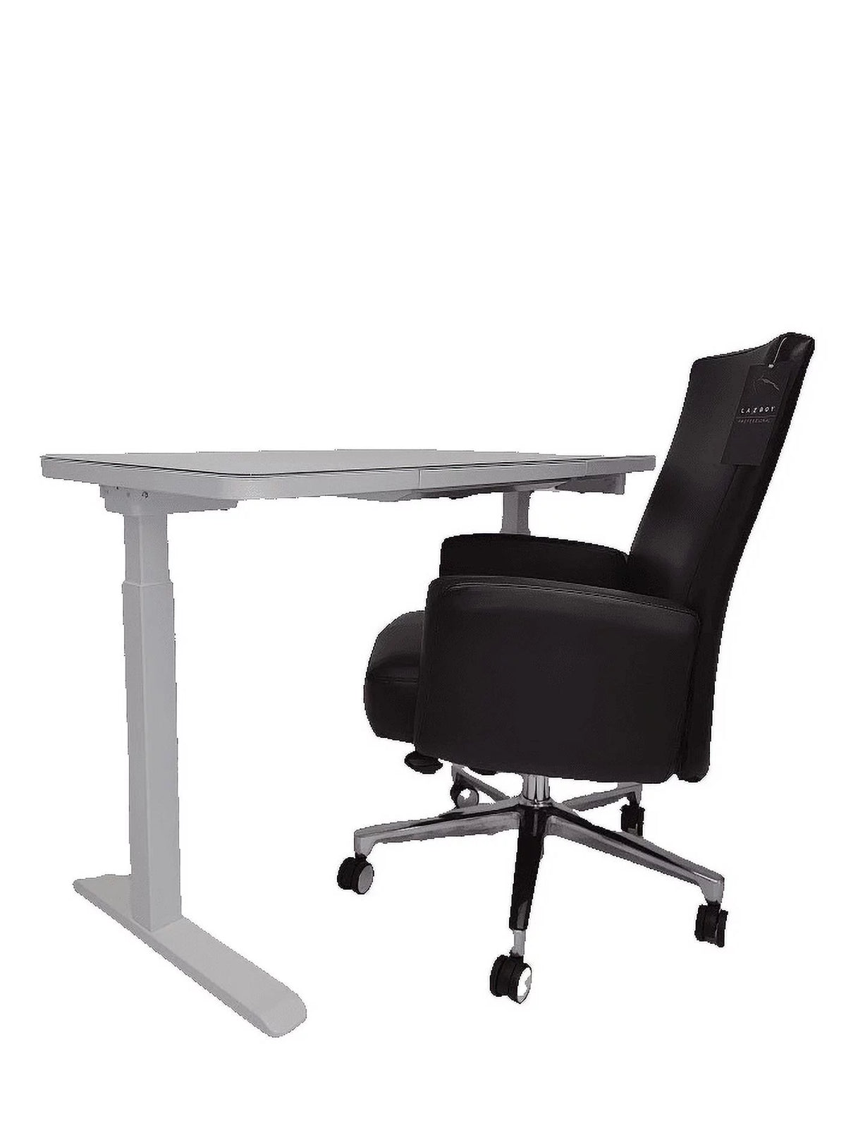 Black Bonded Leather Executive Chair with Memory Foam Seat P83503