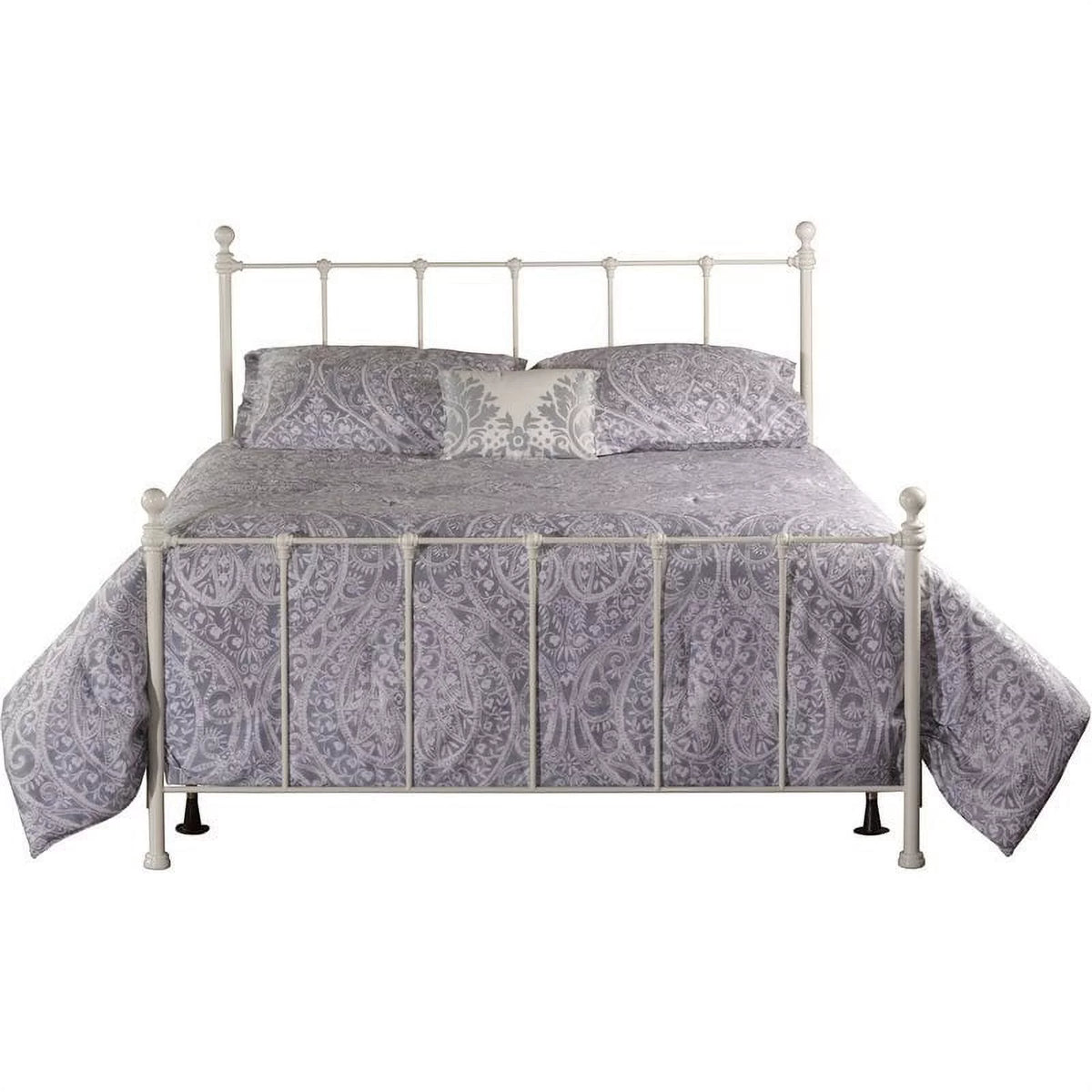 White Queen Metal Spindle Bed P98223