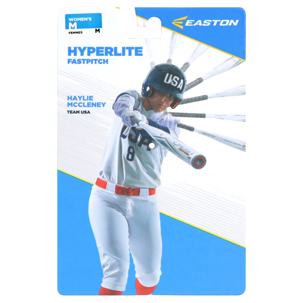 White Large Fastpitch Softball Batting Gloves B5154