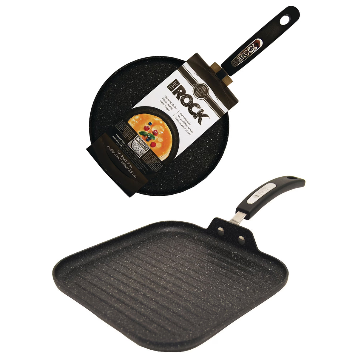 10 inch Grill Pan & 10 inch Multi Pan Kit, Aluminum D64738