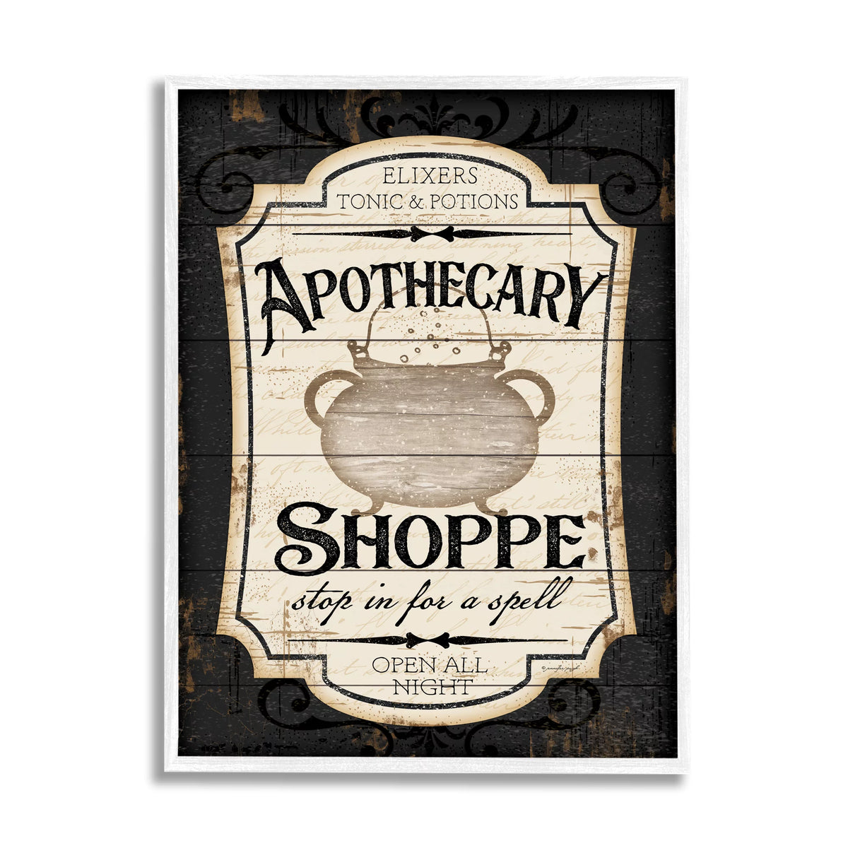 Halloween Sign Witch Potion Cauldron 16 x 20 K6146