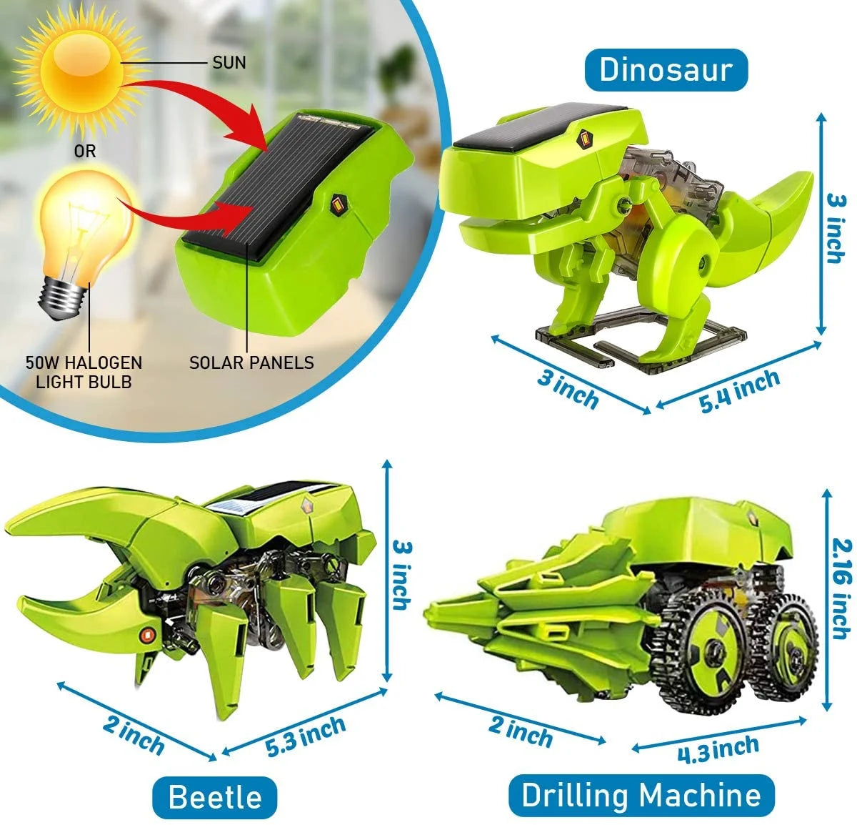 Solar Robot Kit 3-in-1 STEM Projects Robot Kit X23509