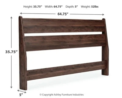 Queen Panel Headboard Mocha S2845