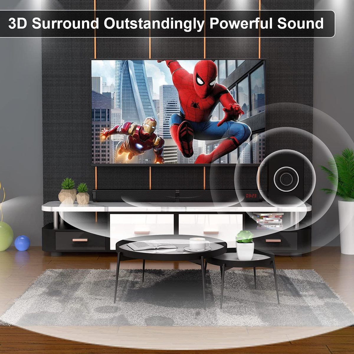 Sound Bars for TV with Subwoofer, 2.1 Channel L24505
