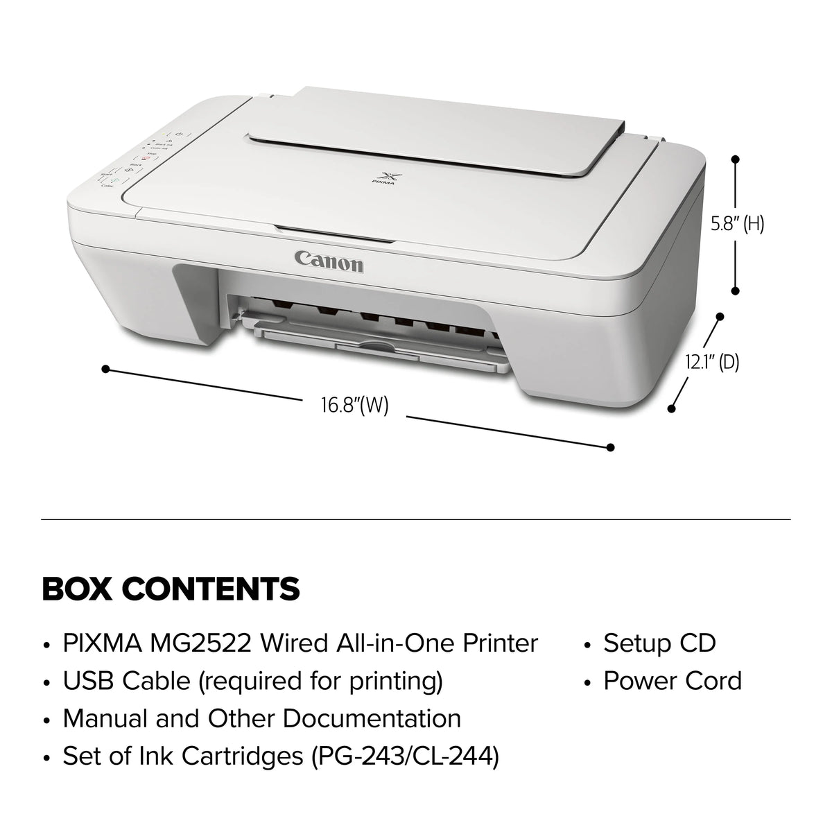 White All-in-One Color Inkjet Printer D567