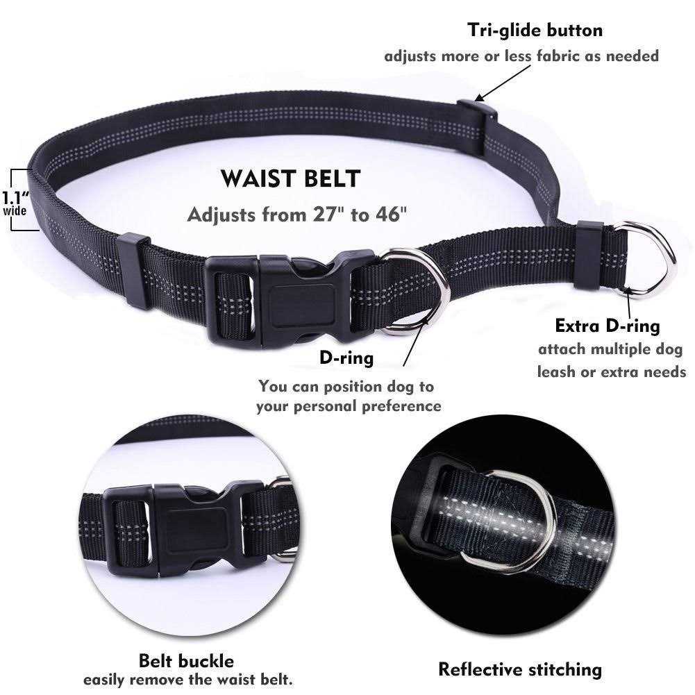Hands Free Reflective Bungee Dog Leash P323