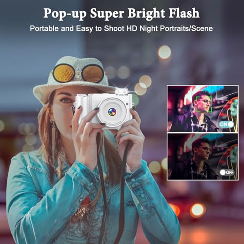 4K Digital Camera, 64MP Autofocus Anti-Shake 16X Zoom Z554731