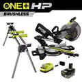 18V Brushless Cordless 10 in. Sliding Compound Miter Saw Kit with Battery, Charger, and Stand M221732
