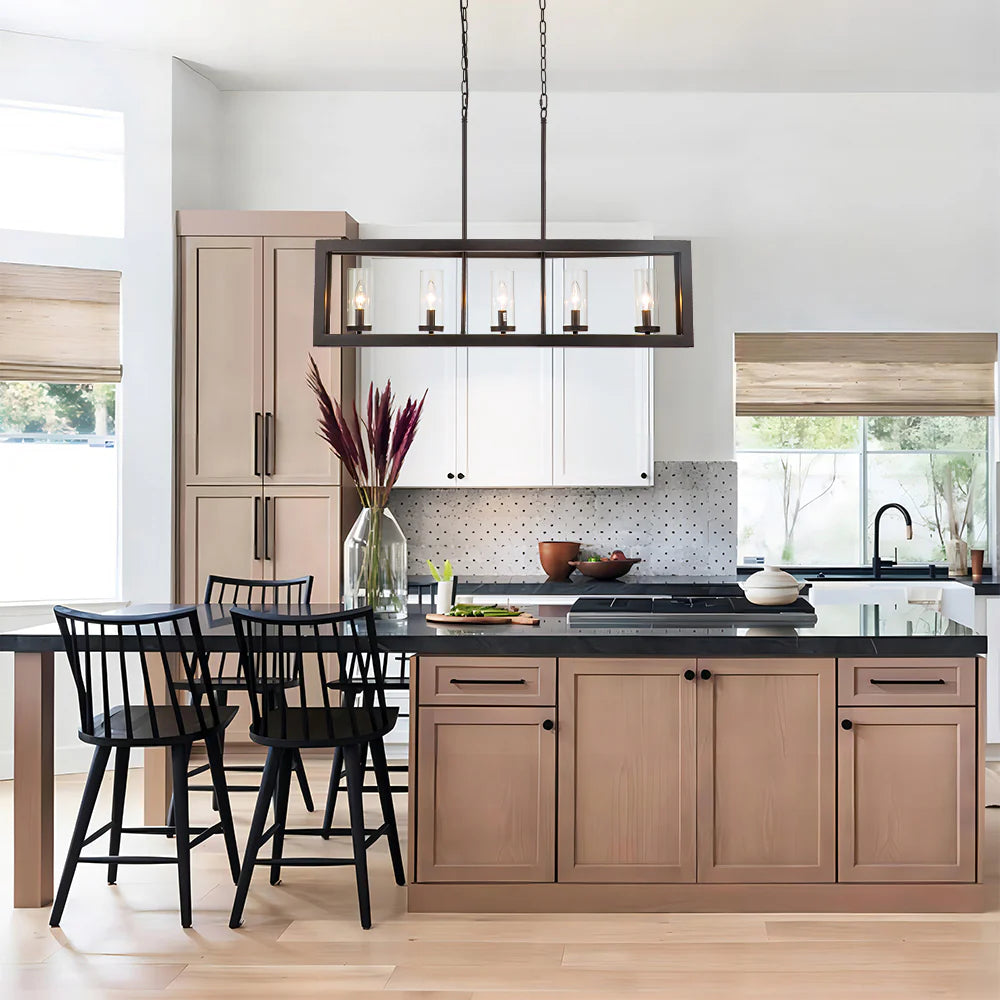 Bronze 5-Light Kitchen Island Pendant B149
