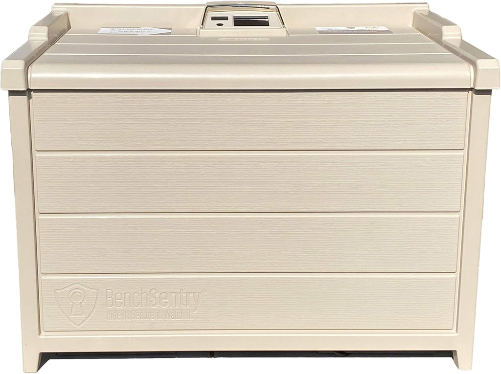 Tan Weatherproof Porch Box with Smart Lock R254