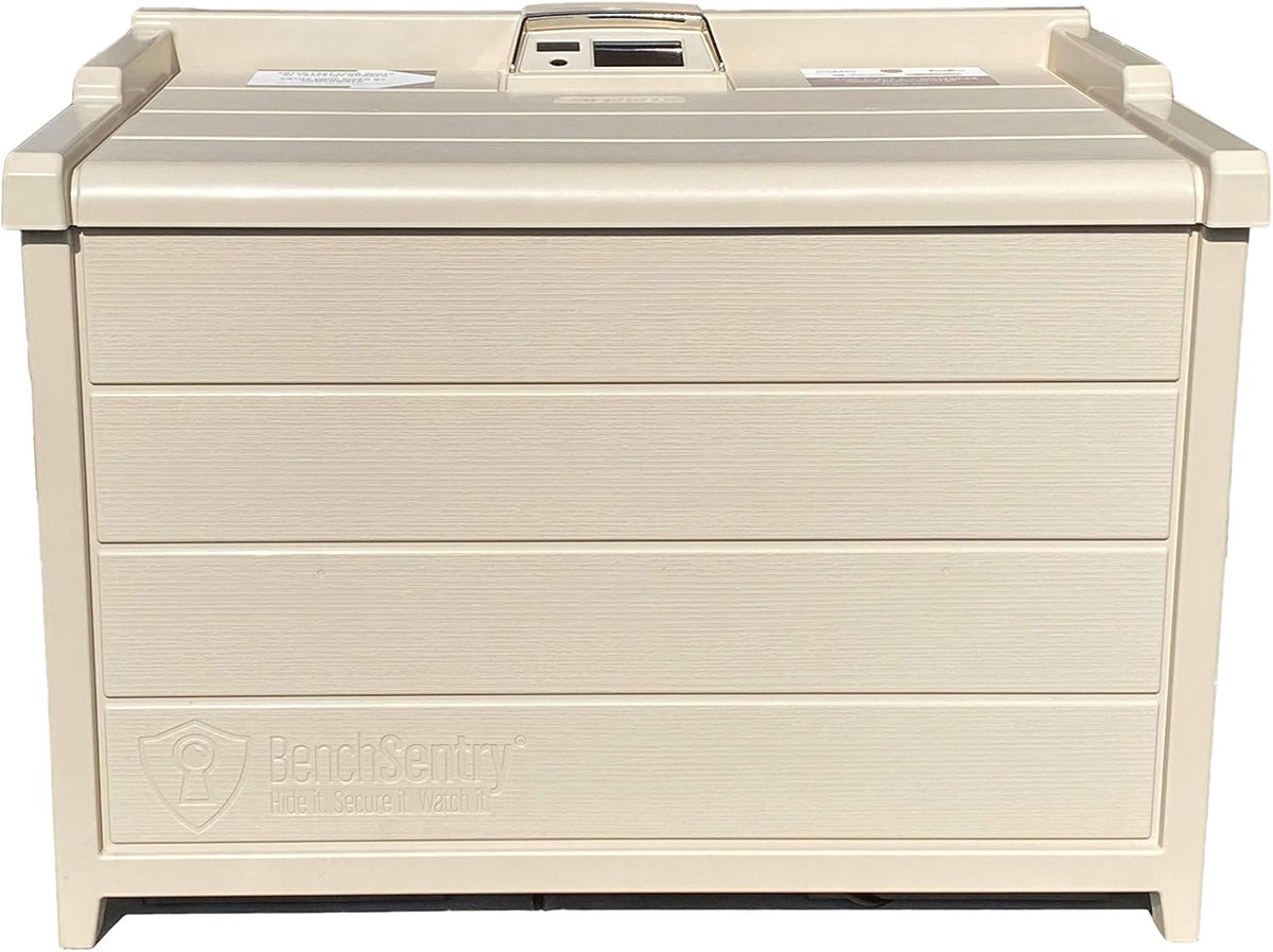 Tan Weatherproof Porch Box with Smart Lock R254