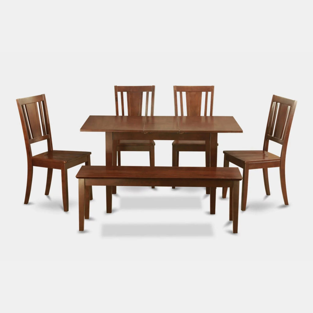 6 Piece Mahogany Wood Dining Table Set G905