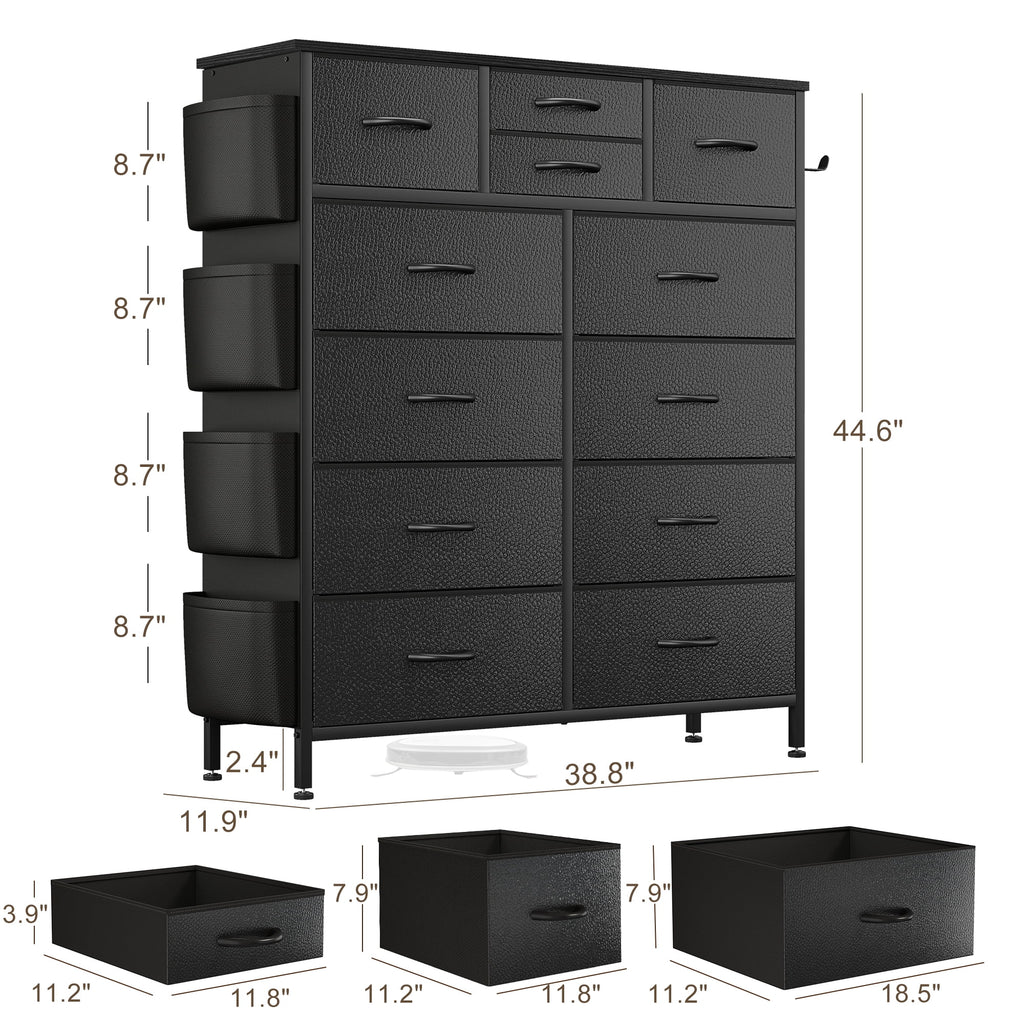 White 10 Drawer Dresser H2985