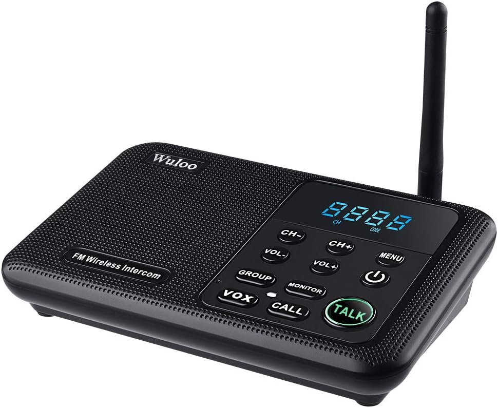 Wireless Intercom System 1 Mile Range 22 Channel White I5742