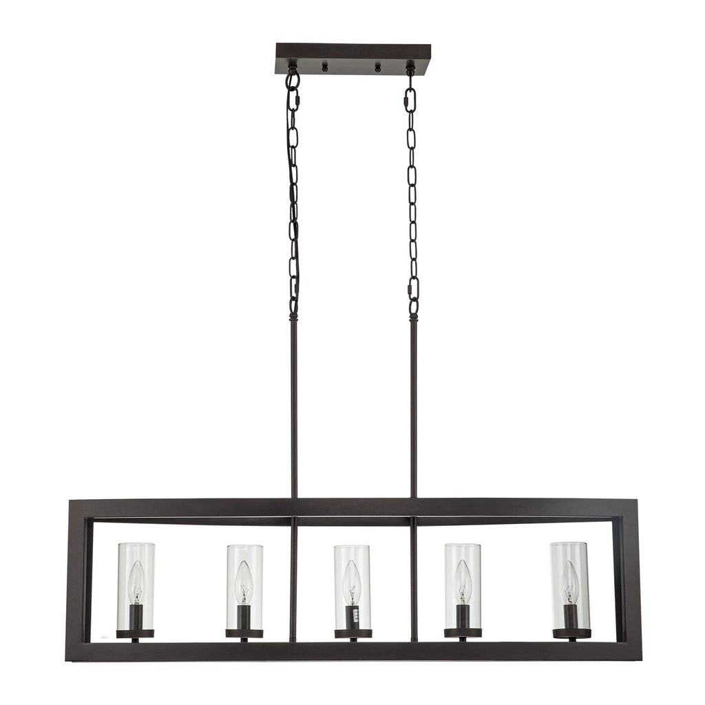 Bronze 5-Light Kitchen Island Pendant B149