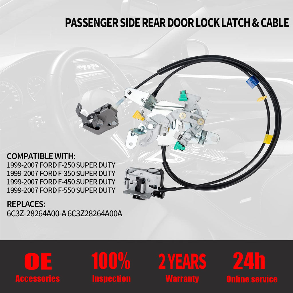 Left Driver Side Upper and Lower Locking Latches Assembly Pack of 2 J115538